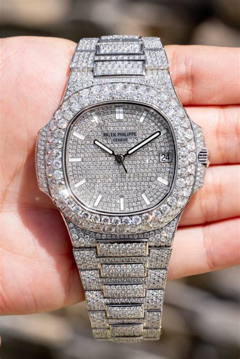 diamond watches patek philippe|Patek Philippe white gold watch.